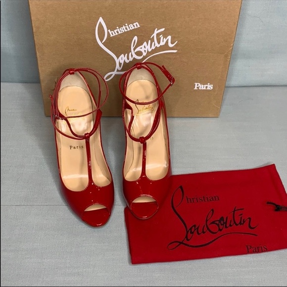 Christian Louboutin Talitha Red Patent Leather - Picture 3 of 8